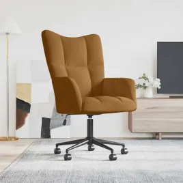 vidaxl-fotel-brazowy-obity-aksamitem