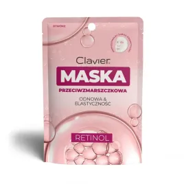 clavier-maska-do-twarzy-w-placie-z-retinolem-splyca-zmarszczki-kolagen-25ml