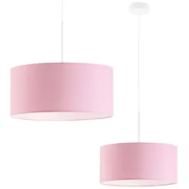 lampa-sufitowa-zyrandol-lampa-wiszaca-abazur-zwis-led-e27-rozowa-jazz-30cm
