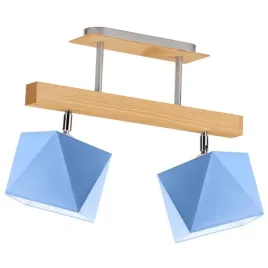 lampa-sufitowa-plafon-niebieska-drewniana-regulowana-led-e27-zyrandol