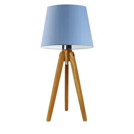 lampka-nocna-biurkowa-drewniana-niebieska-lampa-z-abazurem-led-e27-modna
