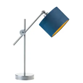 lampka-nocna-biurkowa-regulowana-granatowa-welur-lampa-z-abazurem-led-e27