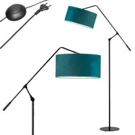 lampa-stojaca-podlogowa-zielona-regulowana-led-e27-abazur-nowoczesna-welur