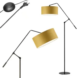 lampa-stojaca-podlogowa-musztardowa-regulowana-led-e27-abazur-nowoczesna
