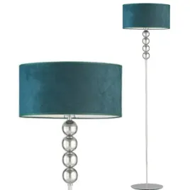 lampa-stojaca-podlogowa-zielen-welurowa-led-e27-abazur-nowoczesna-do-pokoju
