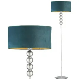 lampa-stojaca-podlogowa-zielen-welurowa-led-e27-abazur-nowoczesna-do-pokoju
