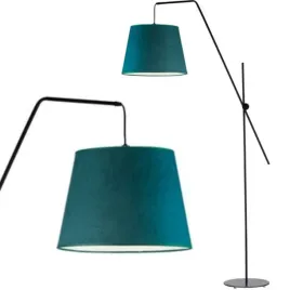 lampa-stojaca-podlogowa-zielen-welurowa-regulowana-led-e27-abazur-lukowa