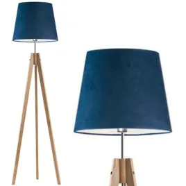 lampa-stojaca-podlogowa-drewniana-abazur-welur-led-e27-do-salonu