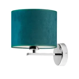 kinkiet-lampa-scienna-lampka-na-sciane-zielony-led-e27-abazur-welurowy