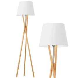 lampa-stojaca-podlogowa-biala-drewniana-led-e27-abazur-trojnog-regulowana