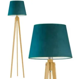 lampa-stojaca-podlogowa-drewniana-welurowa-abazur-led-e27-do-salonu