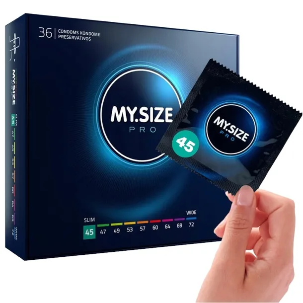 Prezerwatywy MY.SIZE Pro 45 mm cienkie MEGA SLIM ściśle dopasowane 36 szt.