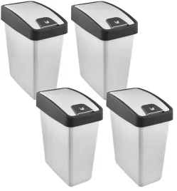 keeeper-kosz-na-smieci-z-naciskana-pokrywa-magne-4-x-25l-srebrny