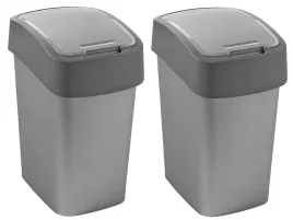 curver-kosz-na-smieci-flip-bin-2-x-25l-srebrny-grafit