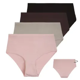 figi-damskie-majtki-wysoki-stan-bikini-z-wiskozy-bambusowej-4-pak-moraj-xl