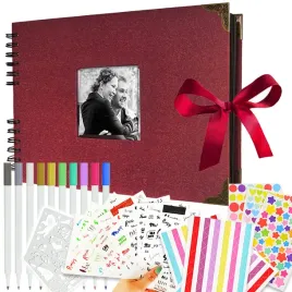 album-do-scrapbookingu-na-zdjecia-zdobienia-zestaw-kreatywny-diy-czerwony