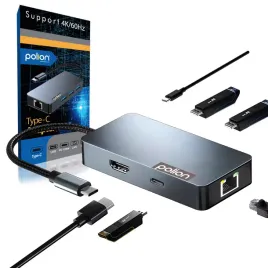 adapter-hub-6w1-polion-usb-c-przejsciowka-usb-3-2-pd-100w-hdmi-4k-lan-1gb