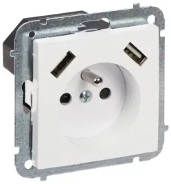 gniazdo-pojedyncze-z-zasilaczem-usb-santra-4188-10-epn-230-v-16-a