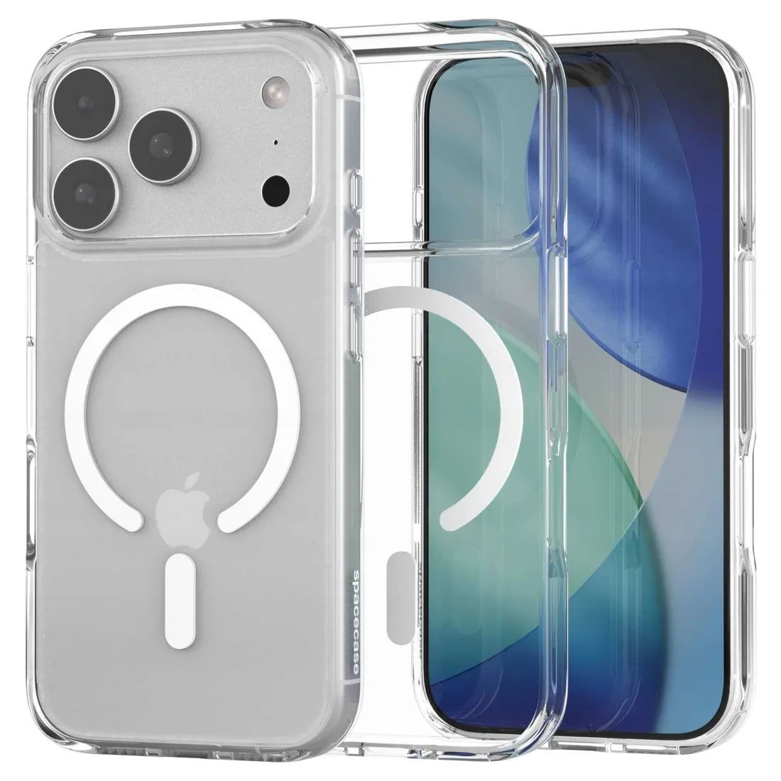 spacecase-clear-mag-iphone-17-pro-max-white