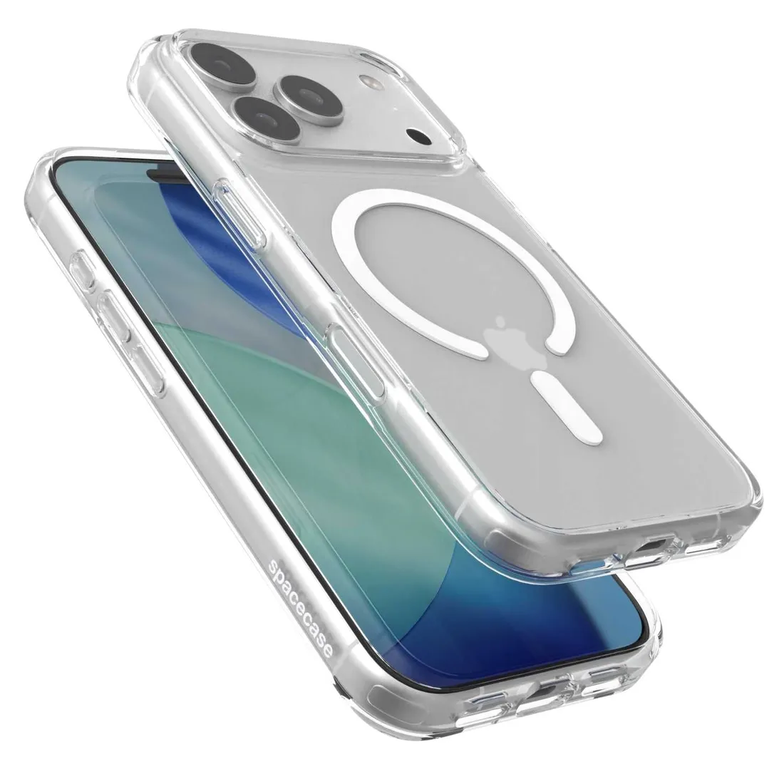 spacecase-clear-mag-iphone-17-pro-max-white