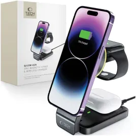 tech-protect-qi15w-a28-3in1-magnetic-magsafe-wireless-charger-black