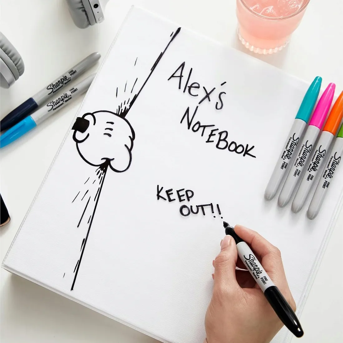 marker-sharpie-fine-rozowy-stan-nowy