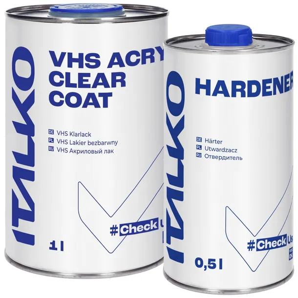 LAKIER BEZBARWNY VHS 2:1 + UTWARDZACZ 1,5L ITALKO