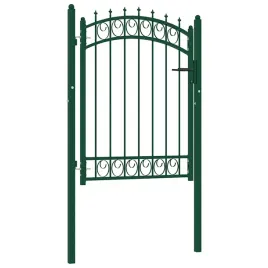 vidaxl-brama-ogrodzeniowa-emmen-z-kolcami-stalowa-103x1095-cm-zielona