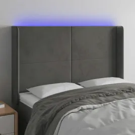 vidaxl-zaglowek-do-lozka-z-led-ciemnoszary-147x16x118-128cm-aksamit