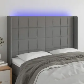 vidaxl-zaglowek-do-lozka-z-led-ciemnoszary-147x16x118-128cm-tkanina