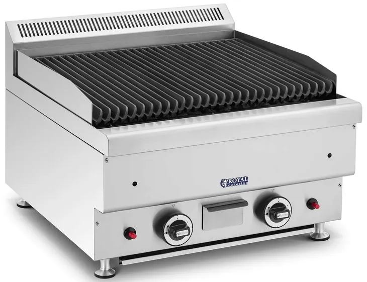 Grill lawowy gaz ziemny 2x7200W 50x47cm 0-460°C Royal Catering RC-GLRG600