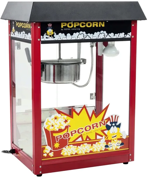 Maszyna do popcornu z czarnym daszkiem 1500W ROYAL CATERING RCPS-16E