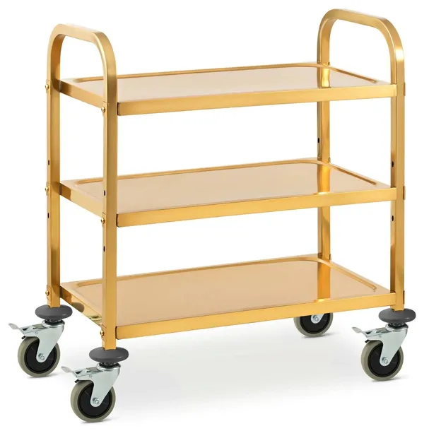 Wózek kelnerski 3 półki do 300kg 69x40 cm Royal Catering RCSW 2.1G 10012422
