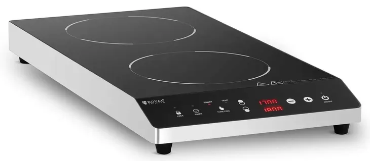 Kuchenka indukcyjna Ø26cm 1800W dwupalnikowa ROYAL CATERING RCIC-1800P6