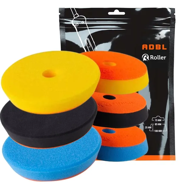 ADBL ROLLER DA 125MM ZESTAW TRZECH PADÓW POLERSKICH