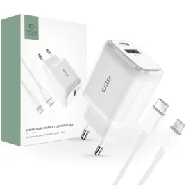 tech-protect-c20w-2-port-network-charger-pd20w-qc3-0-lightning-cable-whit