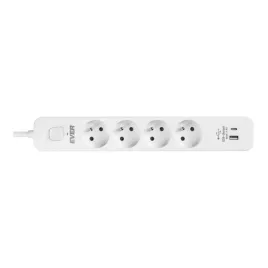 listwa-antyprzepieciowa-ever-protect-4pl-1a1c-usb-4-gniazda-biala-15-m