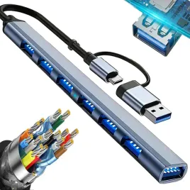 hub-adapter-rozdzielacz-usb-7-portow-usb-c-usb-3-0-2-0-slim-aluminiowy