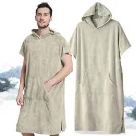 ponczo-z-kapturem-recznik-kapielowy-na-plaze-i-basen-khaki-szybkoschnacy
