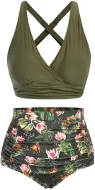 bikini-stroj-kapielowy-wysoki-stan-hanna-nikole-zielony-w-kwiaty-xl