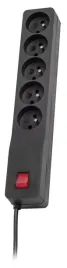 listwa-zasilajaca-lestar-zx-510-5-gniazd-1-m-czarna-przeciwprzepieciowa