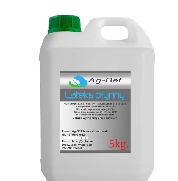 Płynny lateks do form, latex formierski 5kg