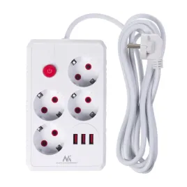 listwa-zasilajaca-maclean-mce393-w-biala-4x-gniazdo-3x-usb-3-m