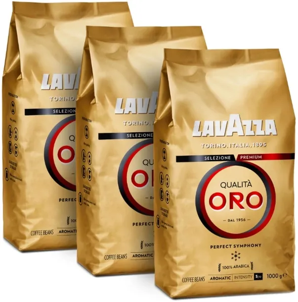 Kawa ziarnista Lavazza Qualita Oro 3 x 1kg