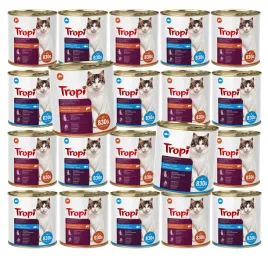mokra-karma-dla-kota-zestaw-puszek-tropi-watrobka-cielecina-ryba-20x830g