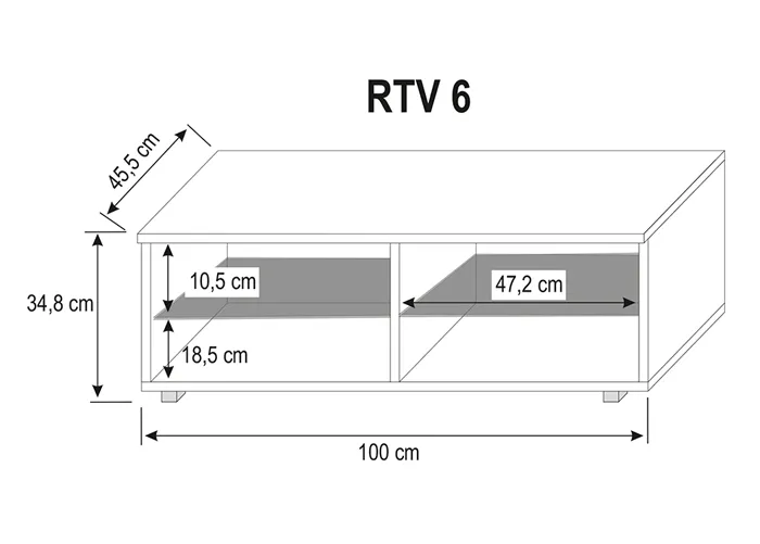 szafka-rtv-km6-polysk-stan-nowy