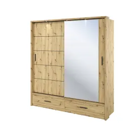 szafa-przesuwna-200-cm-arti-ar-05-dab-artisan-z-lustrem