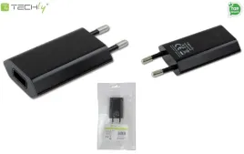 ladowarka-sieciowa-techly-100051-usb-5v-1a-czarna-slim-230v-1xusb