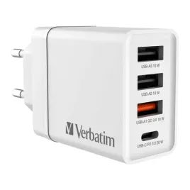 ladowarka-sieciowa-verbatim-chr-30eu2-30w-4-port-usb-c-pd-qc-3-0-biala