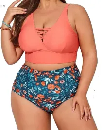 bikini-stroj-kapielowy-wysoki-stan-hanna-nikole-kwiaty-koralowy-12w-42